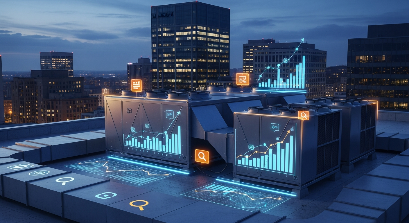 HVAC engineer on a job site